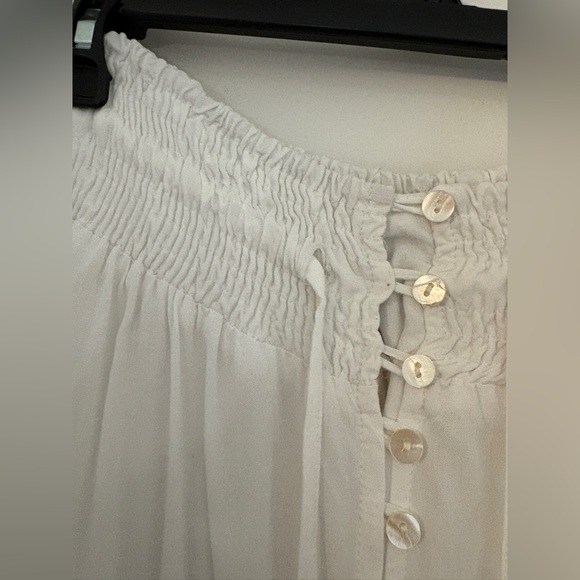 Raviya White Smocked Midi Skirt size M - Picture 4 of 5